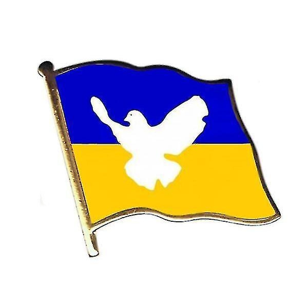 Ukraina Diplomat Brosch Land Flagga Lapel Pin Badge