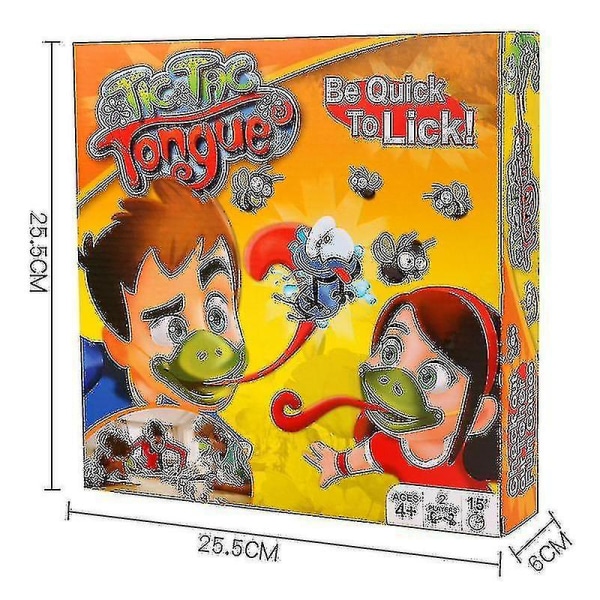 Tongue Tic Tac Chameleon Sticky Roligt Brädspel Familj Toy Pussel Mask Shoot Gift