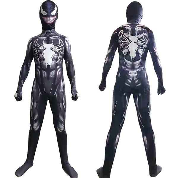 Boys Venom Cosplay Jumpsuit Outfit Halloween Party Kostym Present 180cm 120cm