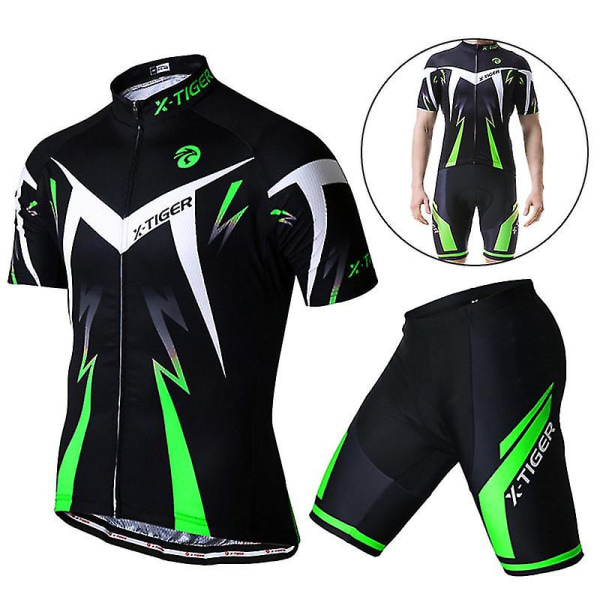 X-tiger Pro Cykeltröja Set Sommar Cykelkläder Mountainbikekläder Cykelkläder Mtb Cykel Cykelkläder Cykeldräkt Bib short suit L