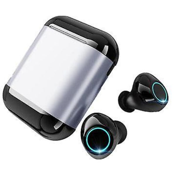 Dubbla bluetooth 5.0 TWS In-ear Earbuds Smart Touch Vattentät HIFI Stereo