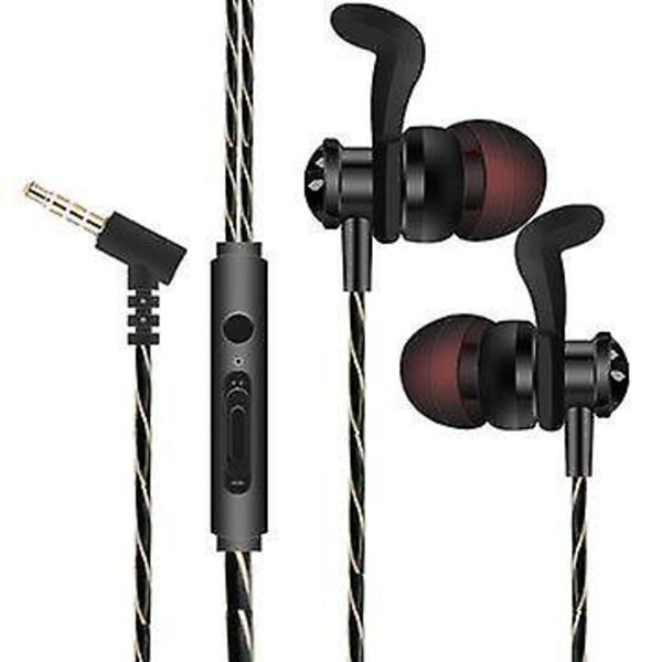 ACZ X8 3,5 mm kabelanslutna hörlurar In-ear Heavy Bass Earbuds med mikrofon