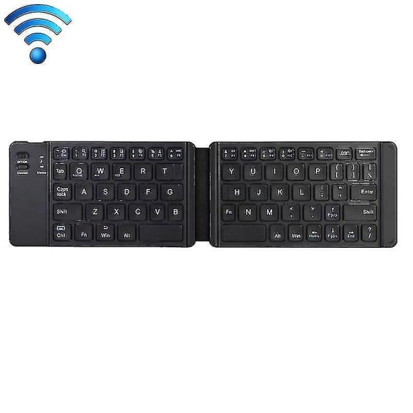 K018 USB -laddning Vikbart 67 nycklar Bluetooth trådlöst tangentbord (svart)
