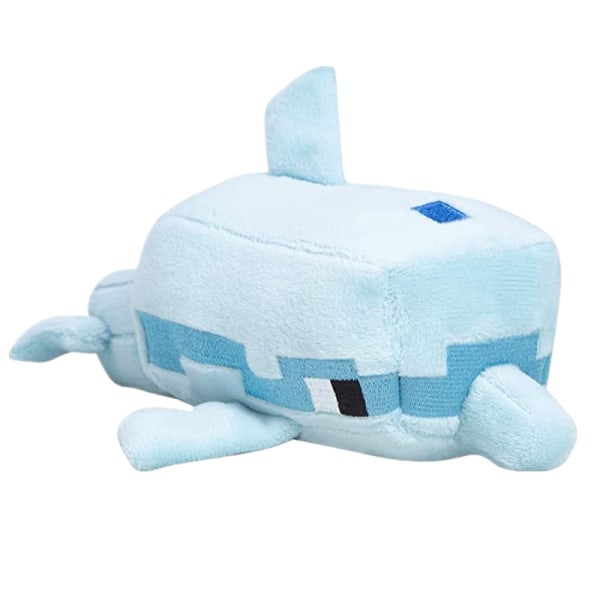 Minecraft plysch docka leksak söt och söt sällskapsdocka dolphin doll 20cm