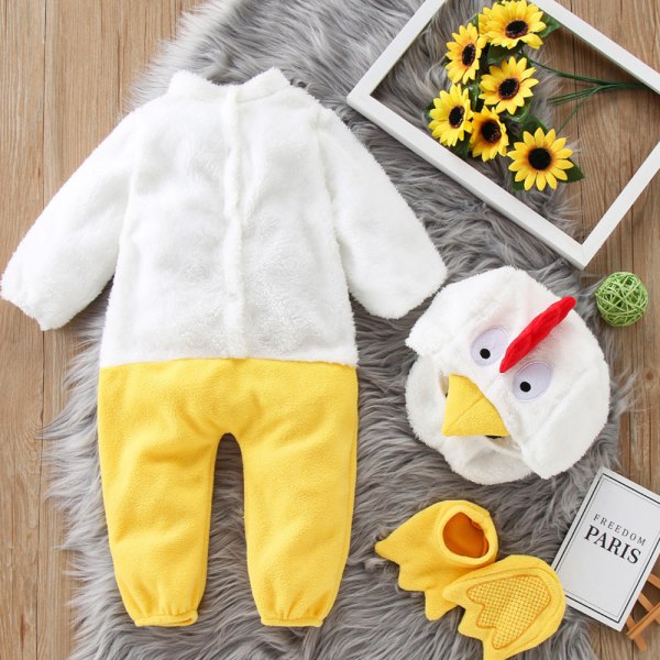 Baby Rooster Kostym Halloween Chicken Romper Cosplay kostym 6-12M 3-6M