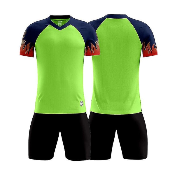 New Trend Fotbollströja för män Fotbollsträningsdräkter Sportkläder Grön D8860 L