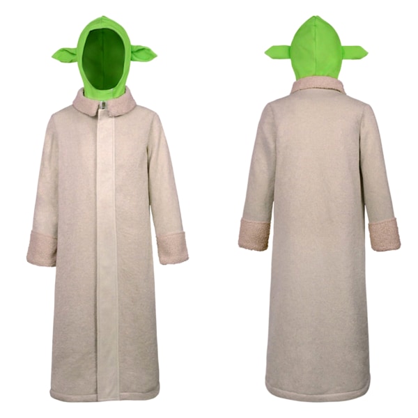 iminfit Kids Yoda Costume Halloween Costume Cosplay med kappa 120 150