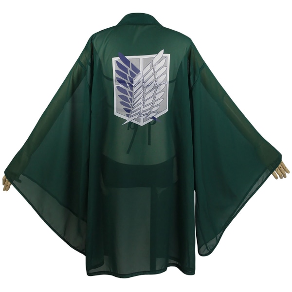 Attack på titan cosplay kostym badkläder sommar kvinnor mantel ani Green XXXL XL