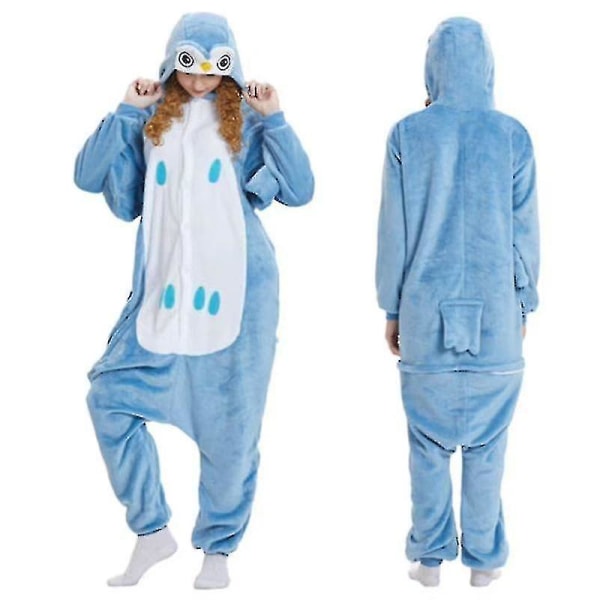Unisex Vuxen Kigurumi djurkaraktärskostym Onesie Pyjamas Onepiece Owl