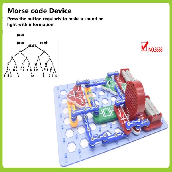 Pedagogiska Snap Circuits Elektronik Discovery Blocks Kit Science Toys Kids DIY