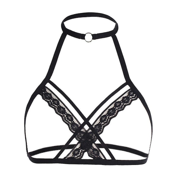 Lockande Kvinnor Cage BH Elastisk Cage BH Strappy Hollow Out BH Bustier