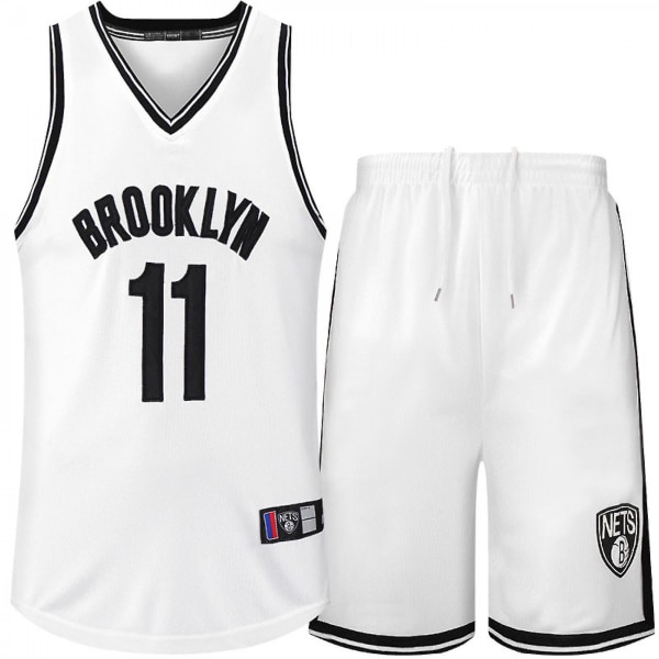 Aveki baskettröja för män, 11 Brooklyn Jersey-skjortor, modebaskettröja, present till basketfans, vit, L CNMR