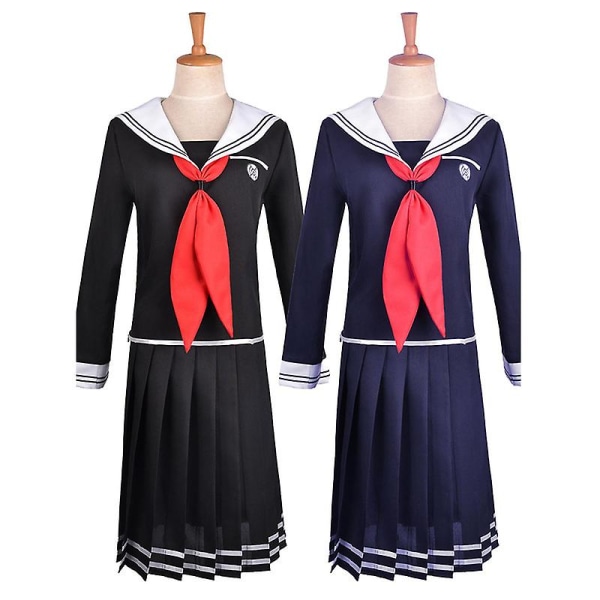 Danganronpa 2 Cosplay, Danganronpa 2 Toko Fukawa Cosplay Costume Jk Uniform, Toko Fukawa Game Party Cosplay Kostymer för vuxna och barn, S Blue L Black L