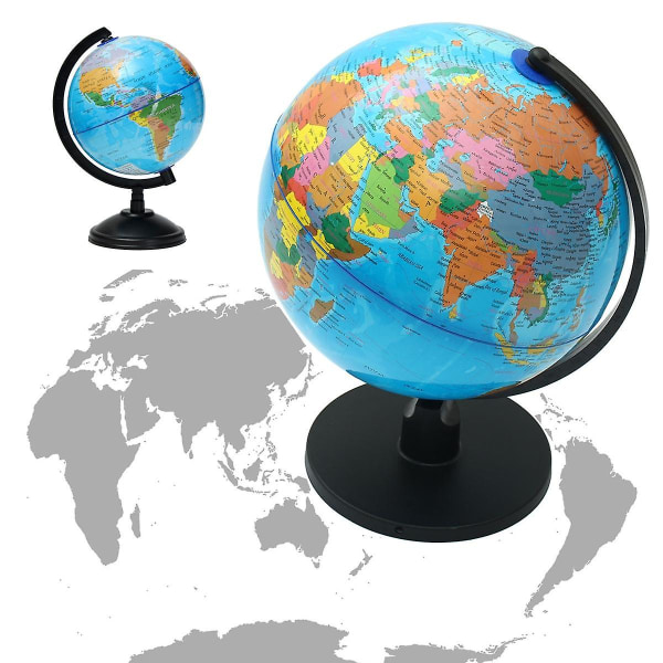 20cm Roterande World Earth Globe Atlas Karta Geografi Utbildning Xmas Gift