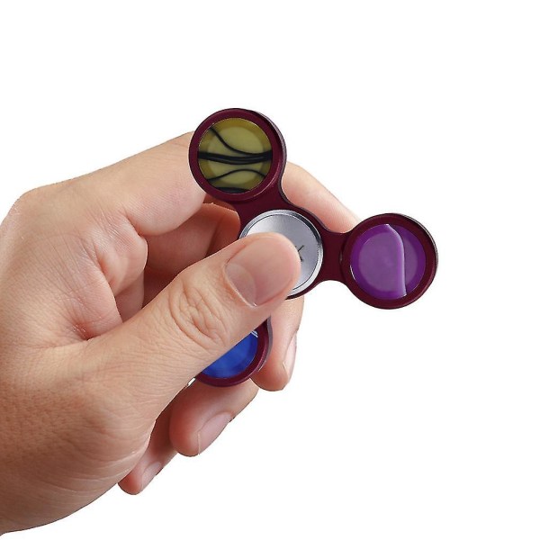 Tri-spinner Finger Toy Hand Spinner Ångest Stress Relief Fingertop Toy Kids