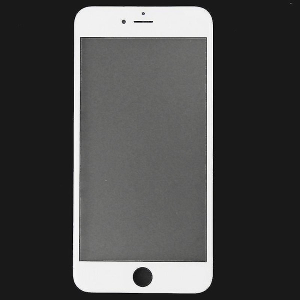 2 i 1 för iPhone 6 (framskärm yttre glaslins + ram) (vit)