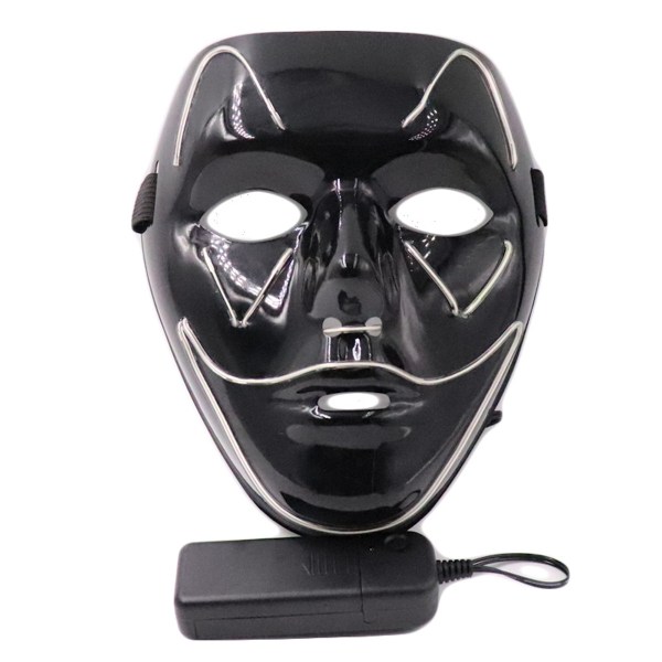 Bat Smile Mask Hiphop Mask LED Luminous Cosplay Kostymrekvisita