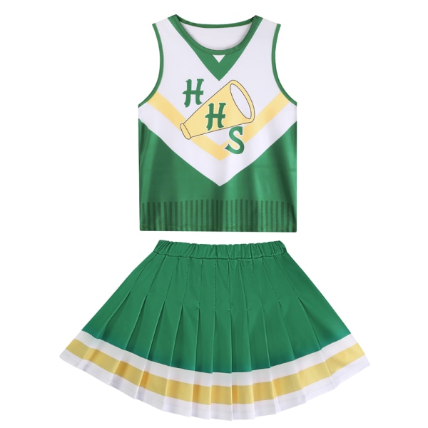 Kid Cosplay Costume Stranger Things 4 Halloween Cheerleader Suit 120Y 130Y