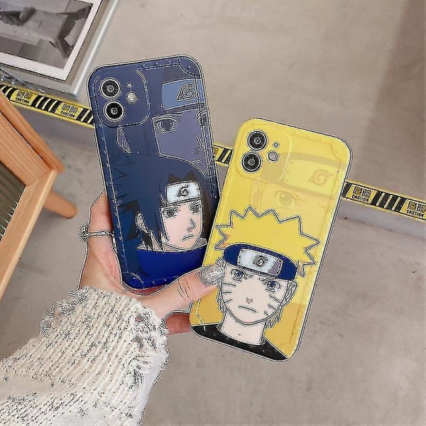 Anime Naruto Sasuke phone case för Iphone 13/11/12pro Max case Xs/xr Anti-drop 7/8p mjukt cover Spiral Naruto