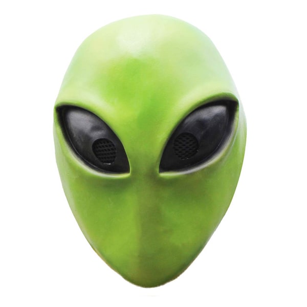 Alien Mask Grön Mask Cosplay Kostym rekvisita Halloween Party