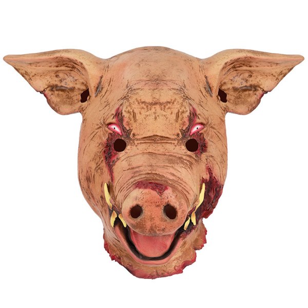 Bullets of Justice Pig Headgear Mask Cosplay för Halloween-fest