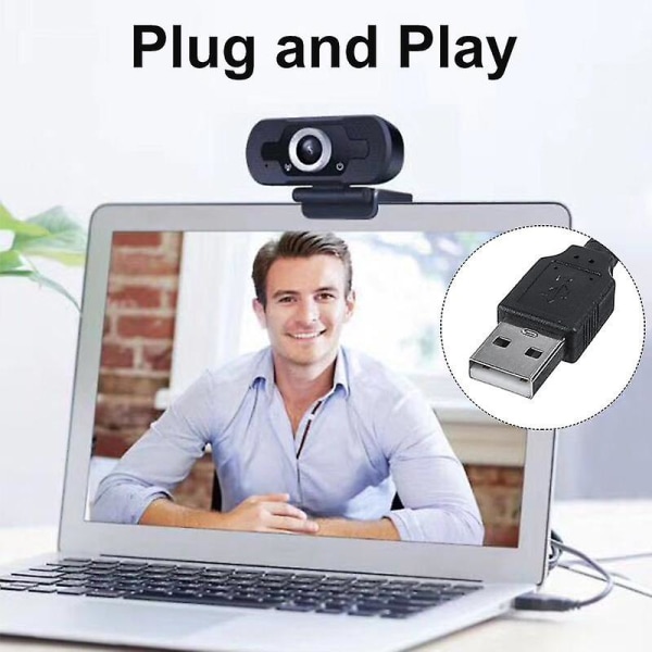 HD-webbkamera Trådbunden 1080P med mikrofon PC Laptop Desktop USB -webbkameror Pro Streaming Datorkamera