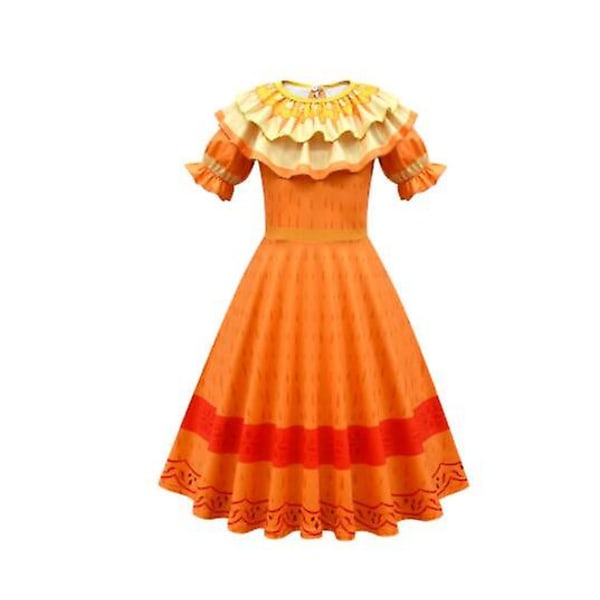 Ny charm Mirabell Madrid Animation Girls Dress Cosplay Kostym redorange 110cm orange 140cm