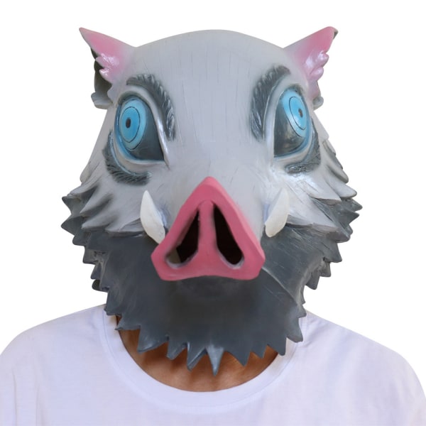 Boar Pig Head Mask Full Head Halloween Cosplay för vuxna rekvisita