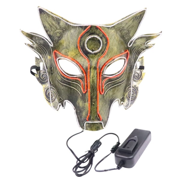 Full Face Wolf Mask Cosplay kostym rekvisita för Halloween-fest