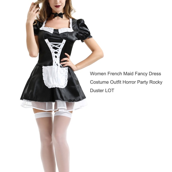 Maid Outfit Japanska Cosplay Kostymer Klänning Rollspel Kläder XL XL