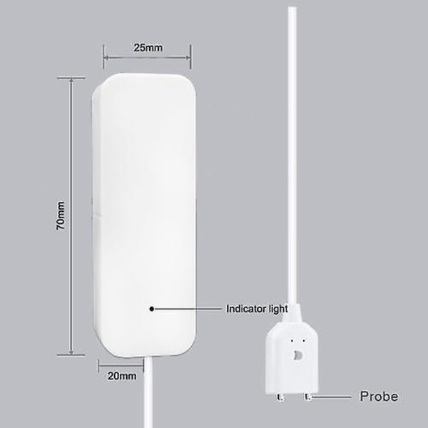 Vattenläckage trådlös vattenkontrollsensor Sensor Tuya Zigbee Smart Home Vattenläckagesensor Trådlös