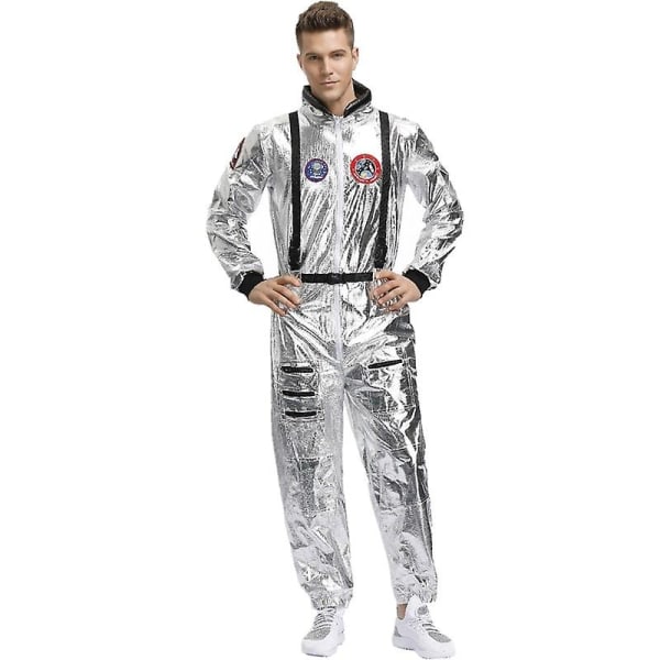 Astronaut jumpsuit carnival cosplay party space kostym cosplay Women M Men L