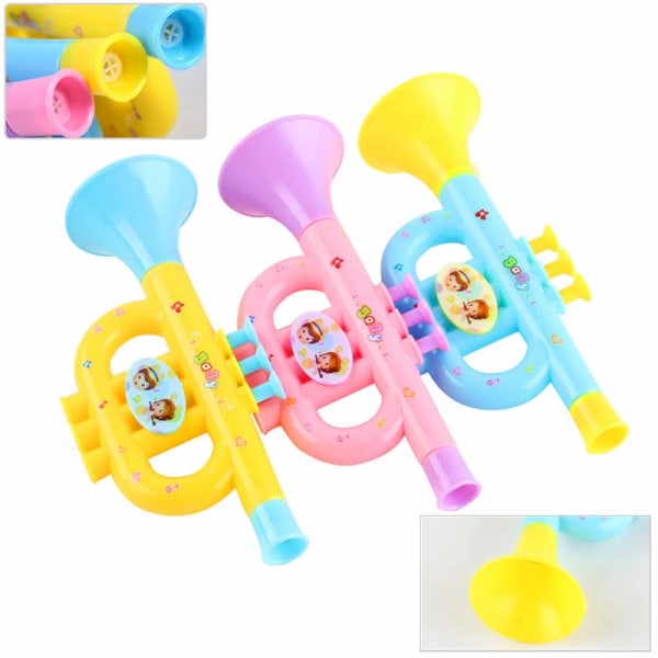 3 st baby leksakstrumpetinstrument