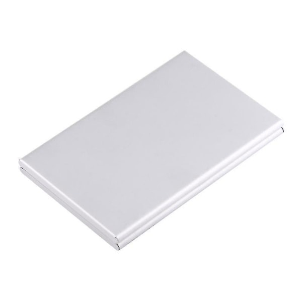 8 i 1 minneskort i aluminiumlegering case för 4 SD + 2 TF + 2 Mini SD-kort (silver)