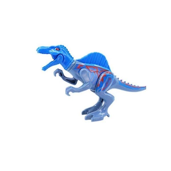 8 st Tyrannosaurus Rex, Brontosaurus, Spinosaurus Brachiosaurus, pedagogisk montering för barn