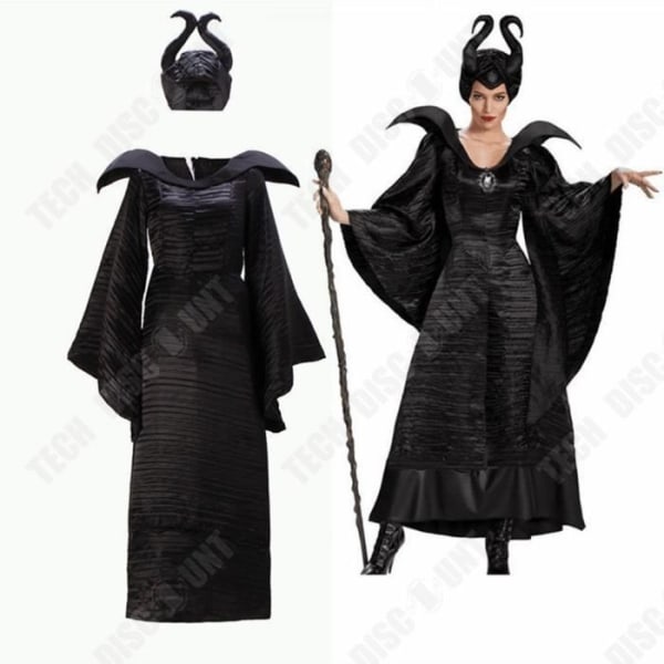 TD® Halloween dekoration elak svart häxa halloween häxa kostym bar fest kostym cosplay show kostym storlek XL
