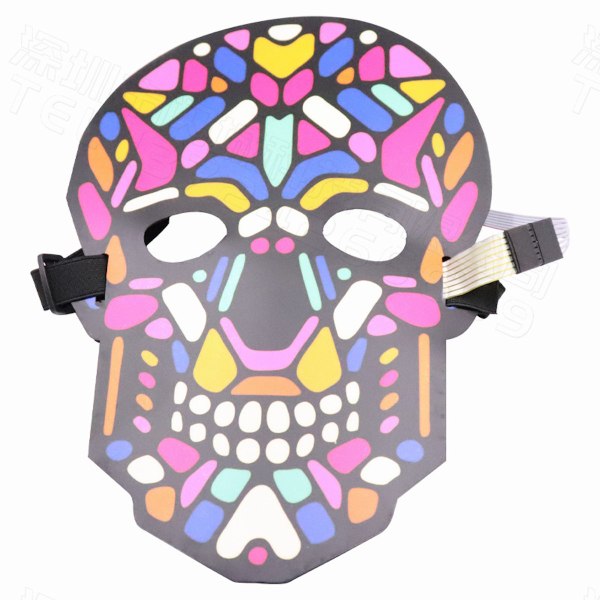 Luminous Party Mask Ljudkontrollmask Cosplay Kostymrekvisita