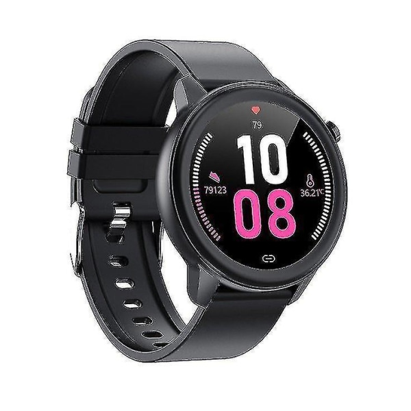 Lämplig för Android IOS, E80 Body Smart Watch Temperaturmätning PPG + EKG IP68 Vattentät