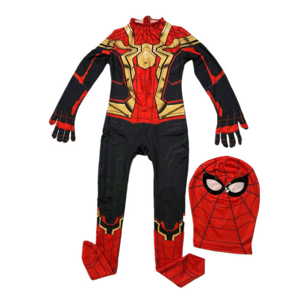 Barn Pojkar Halloween Spider-Man Cosplay Party Kostym Jumpsuits J 120cm H 110cm