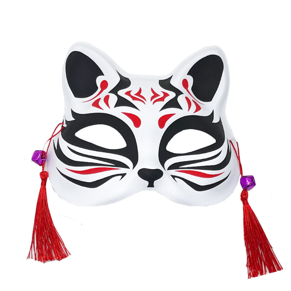 Opsætning Modtager anklageren Japansk katt PVC-mask för barn Cosplay kostym rekvisita Halloween-fest 5478  | Fyndiq