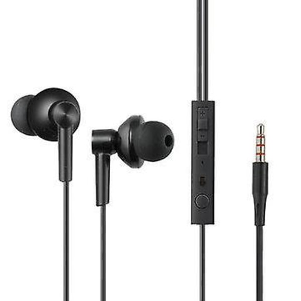 Universal 3,5 mm trådad kontroll in-ear hörlurar Öronsnäckor Stereo hörlurar med mikrofon