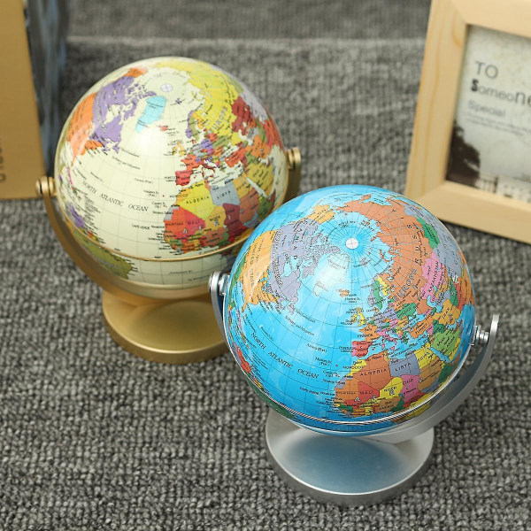 360 Dregee Roterande klot Earth Ocean Globe World Geografi Karta Bord Skrivbord