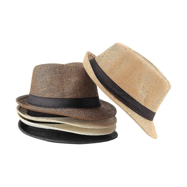 Unisex Fedora Trilby Hatt Keps Cap Panama Style Packbar Resesolhatt