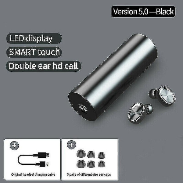 TWS Bluetooth 5.0 Trådlösa Hörlurar B9 Hörlurar Mini Headset Hörlurar In Ear