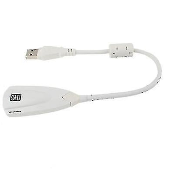 Steel Series 5H V2 USB 7.1-kanals ljudadapter Externt ljudkort (vitt)