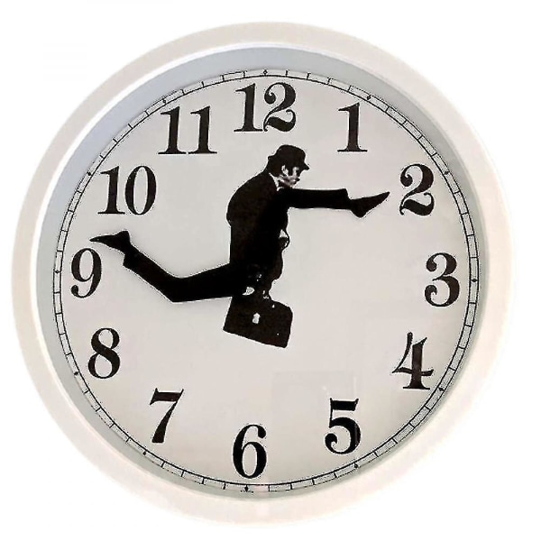 Monty Python Inspirerad Silly Walk Väggklocka Creative Silent Mute Clock Väggkonst Julklapp