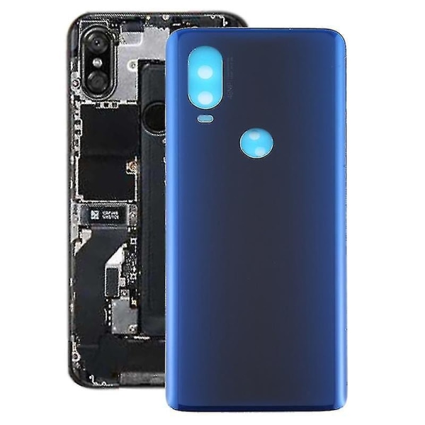 Bakre cover till Motorola Moto One Vision (blå)