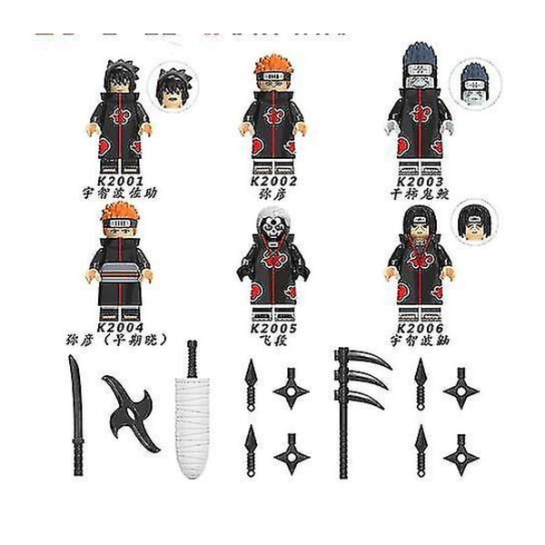 Naruto Anime Series Minifigurer Monterade byggstenar Barnleksaker
