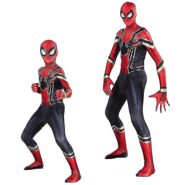 Spider-man Homecoming Iron Suit Superhjältedräkt Halloween XL(130-140cm)