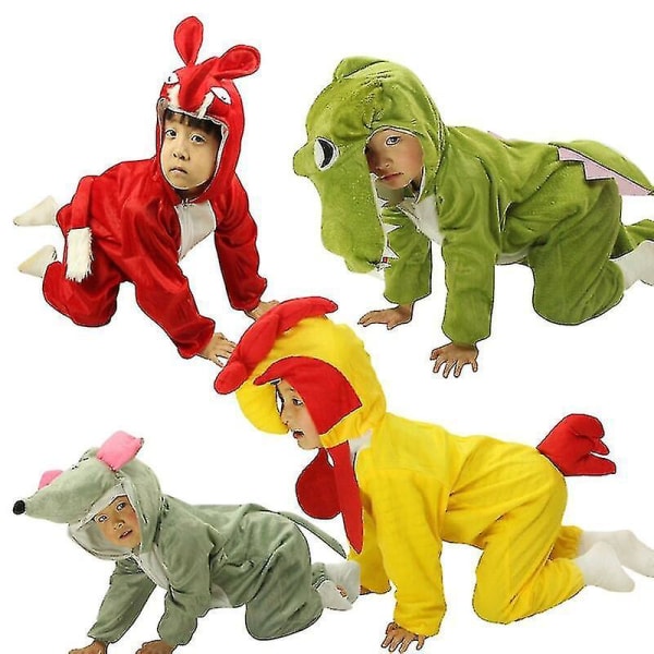 Costume D'animaux Pour Enfants, Combinaison De Fte, Dinosaure, Tigre, Lphant, Enfants De 3 12 Ans dinosaur